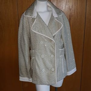 Victoria's Secret jacket with leather trim size la